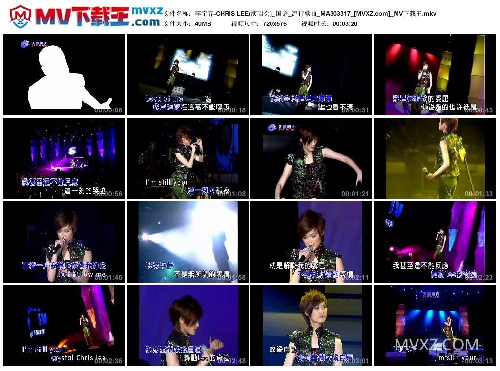 李宇春-CHRIS LEE(演唱会)_国语_流行歌曲_MA303317